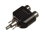 ADATTATORE AUDIO CINCH (RCA) 2 POLI MASCHIO 3.5 MM-2 X CINCH (RCA) FEMMINA (AB-AV 201)