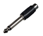ADATTATORE AUDIO DA 6.3 MM MASCHIO 2 POLI - CINCH FEMMINA RCA (AB-AV 100)