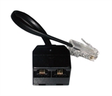 ADATTATORE BUS ISDN 2 PORTE 1 CONNETTORE RJ45 MASCHIO-2 CONNETTORI RJ45  FEMMINA - CM. 15 (A-IS ADAP