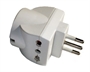 ADATTATORE CON 1 SPINA ITALIANA TRIPOLARE 10A E 2 PRESE MISTE ITALIANE 10/16 A E UNA PRESA TEDESCA/I ADATTATORE CON 1 SPINA ITALIANA TRIPOLARE 10A E 2 PRESE MISTE ITALIANE 10/16 A E UNA PRESA TEDESCA/I