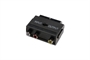 ADATTATORE CON CONNETTORE SCART MASCHIO 21 POLI E 3 CONNETTORI RCA FEMMINA