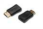ADATTATORE HDMI 19 POLI MASCHIO/MINI HDMI FEMMINA CONTATTI DORATI