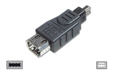 ADATTATORE IEEE 1394 FIREWIRE 6 PIN FEMMINA 4 PIN MASCHIO (AB-1394-1)