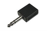 *ADATTATORE JACK AUDIO 6.3 MM. STEREO MASCHIO 2 x 6.3 MM. STEREO FEMMINA