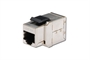ADATTATORE PASSANTE 2X8 POLI RJ45 SCHERMATO CAT.5E CON GANCI PER PANNELLI