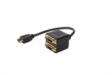 ADATTATORE SPLITTER 1 CONNETTORE HDMI MASCHIO - 2 CONNETTORI DVI-D 24+1 FEMMINA