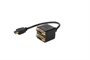 ADATTATORE SPLITTER 1 CONNETTORE HDMI MASCHIO - 2 CONNETTORI DVI-D 24+1 FEMMINA