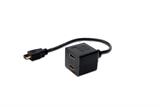 ADATTATORE SPLITTER HDMI CON 1 CONNETTORE HDMI MASCHIO E 2 HDMI FEMMINA