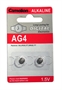 BATTERIE ALCALINE 1.5V A BOTTONE 7.85X2.4 MM. G4, AG4, LR626, LR66, 177, GP77A, 377, SR626W, BLISTER