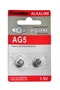 BATTERIE ALCALINE 1.5V A BOTTONE 7.85X2.4 MM. G5,  AG5, LR4,8 193, GP93A, 393, SR754W, LP754 BLISTER