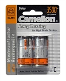 BATTERIE NICHEL-METAL IDRATO (NI-MH) 1.2V RICARICABILI MEZZATORCIA TYP C 3500MAH BLISTER  PZ.2 (A NH