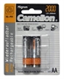 BATTERIE NICHEL-METAL IDRATO (NI-MH) 1.2V RICARICABILI STILO TYP AA 2000 MAH BLISTER 2 PZ.