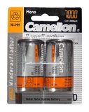 BATTERIE NICHEL-METAL IDRATO (NI-MH) 1.2V RICARICABILI TORCIA TYP D 7000MAH BLISTER  PZ.2 (A NH-D700