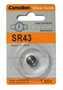 BATTERIE OSSIDO DI ARGENTO 1.55V A BOTTONE SR43, G12, 386 (A SR43-BP1)