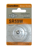 *BATTERIE OSSIDO DI ARGENTO 1.55V A BOTTONE SR59W, G2, SR726, 396 (A SR59W-BP1)