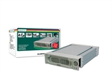 *BOX ESTRAIBILE PER HARD DISK 3,5' SATA COLORE GRIGIO IN ALLUMINIO