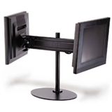 BRACCIO PER SUPPORTO 2 MONITOR LCD MONTAGGIO SU PIEDISTALLO