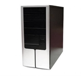 CABINET JOU JYE NU4502B MID TOWER BLACK SILVER