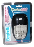 CARICATORE PER PILE NI-MH 4 POSIZIONI STILO/MINISTILO + 1 DA 9 VOLT