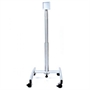 CARRELLO PER SUPPORTO MONITOR LCD SU RUOTE REGOLABILE IN ALTEZZA