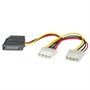 CAVETTO ADATTATORE SATA MASCHIO - 2 X MOLEX 4 POLI CM 12