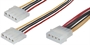 CAVETTO ALIMENTAZIONE DOPPIO DRIVE 5.25' DA UNA PRESA 5.25' - 1 PRESA 5.25' A 2 PRESE 5.25' (AK319)