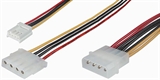CAVETTO ALIMENTAZIONE DRIVE 3.5' E 5.25' DA 1 PRESA 5.25' - 1 PRESA 5.25' A UNA PRESA 3.5' E UNA PRE