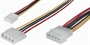 CAVETTO ALIMENTAZIONE DRIVE 3.5' E 5.25' DA 1 PRESA 5.25' - 1 PRESA 5.25' A UNA PRESA 3.5' E UNA PRE