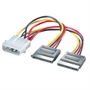CAVO ALIMENTAZIONE SDOPPIATORE 5,25' MOLEX MASCHIO - 2 X SATA CM. 15