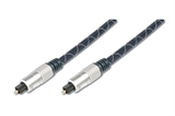 CAVO AUDIO OTTICO DIGITALE TOSLINK DELUXE IN METALLO CONTATTI DORATI MT.2
