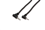 CAVO CONNESSIONE STEREO CON CONNETTORI 90 GRADI 3.5 mm. a 2.5 mm.- MT. 2,5