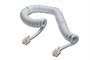 CAVO DI CONNESSIONE PER CORNETTA TELEFONICA A SPIRALE - MT. 2 - COLORE BIANCO