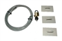 *CAVO DI SICUREZZA PER NOTEBOOK IN ACCIAIO CON 3 PLACCHE ADESIVE E LUCCHETTO MT. 1,80