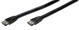 CAVO ESTERNO E-SATA 300 MBPS CON 2 CONNETTORI 7 POLI CON CLIP PER BLOCCAGGIO - MT. 1.50 (AK-ESATA-15