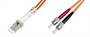 CAVO FIBRA OTTICA LC A ST MULTIMODE DUPLEX 50/125 MT.10 (AL-5LCST-10I)