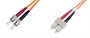 CAVO FIBRA OTTICA ST A SC MULTIMODE DUPLEX 50/125 MT.2 (DK-2512-02)