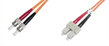 CAVO FIBRA OTTICA ST A SC MULTIMODE DUPLEX 50/125 MT.3 (DK-2512-03)