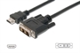 CAVO HDMI 19 POLI TIPO A MASCHIO - DVI-D 18+1 POLI MASCHIO MT. 3 (AK 639-3)