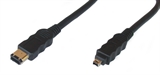 CAVO IEEE 1394 FIREWIRE PER AUDIO VIDEO DVD DA 6 PIN A 4 PIN MT. 1 DOPPIA SCHERMATURA (AK-1394-104)
