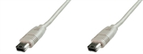 CAVO IEEE 1394 FIREWIRE PER AUDIO VIDEO DVD DA 6 PIN A 6 PIN MT. 1.8 DOPPIA SCHERMATURA (AK-1394-18)