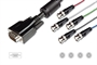 CAVO MONITOR ALTA RISOLUZIONE 15 POLI HD MASCHIO-5 BNC PER RGB MT.1.8 (AK 553/F)