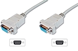 CAVO NULL MODEM COMPUTER SERIALE RS232 CROSSOVER (INCROCIATO) 9 POLI FEMMINA/FEMMINA MT.2 (AK 143 1.