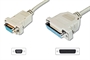 CAVO NULL MODEM PER COMPUTER XT/AT CROSS OVER (INCROCIATO) 9 POLI FEMMINA 25 POLI FEMMINA  MT.2 (AK