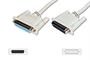 CAVO PER PROLUNGA O PER DATA SWITCH 25 POLI PRESSOFUSI VITI LUNGHE MASCHIO/FEMMINA 25 POLI MT.5 (AK