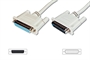 CAVO PER PROLUNGA O PER DATA SWITCH PRESSOFUSO VITI LUNGHE 25 POLI MASCHIO/FEMMINA MT.2 (AK 135 2M)