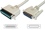 CAVO PER STAMPANTE PARALLELA PRESSOFUSO BIDIREZIONALE CONNETTORI 25 POLI/36 POLI CENTRONICS - VITI L