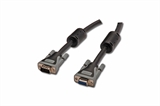 CAVO PREMIUM VGA 15 POLI MASCHIO/FEMMINA CON NUCLEI DI FERRITE - MT. 15 IN BUSTA DA ESPOSIZIONE