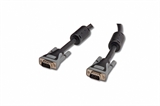 CAVO PREMIUM VGA 15 POLI MASCHIO/MASCHIO CON NUCLEI DI FERRITE - MT. 1,80 IN BUSTA DA ESPOSIZIONE