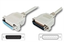 CAVO PROLUNGA PIN-TO-PIN (MODEM CABLE) CONNETTORI 25 POLI MASCHIO/FEMMINA MT.2 CUSTODIE APRIBILI (AK