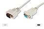 CAVO PROLUNGA SERIALE RS232 PIN-TO-PIN (MODEM CABLE) 9 POLI MASCHIO/FEMMINA MT.2 CUSTODIE APRIBILI (